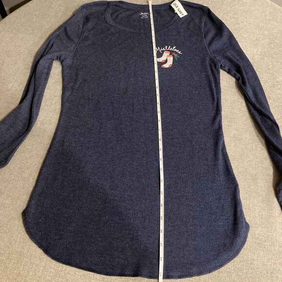 Mistletoes Waffle Knit Top- L Tall - Picture 7 of 7